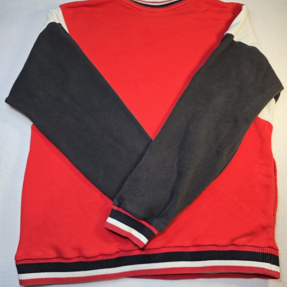 Vintage Adidas Originals Archives Sweatshirt‎ Red Black White Big Logo Y2 - Picture 8 of 11